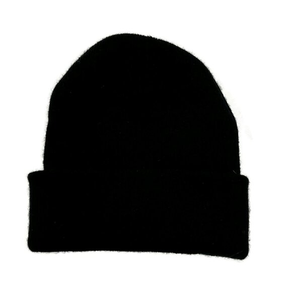 LED Beanie Black Cuffed Winter Hat One Size Flashlight Knitted Hiking Outdoor - Picture 3 of 3
